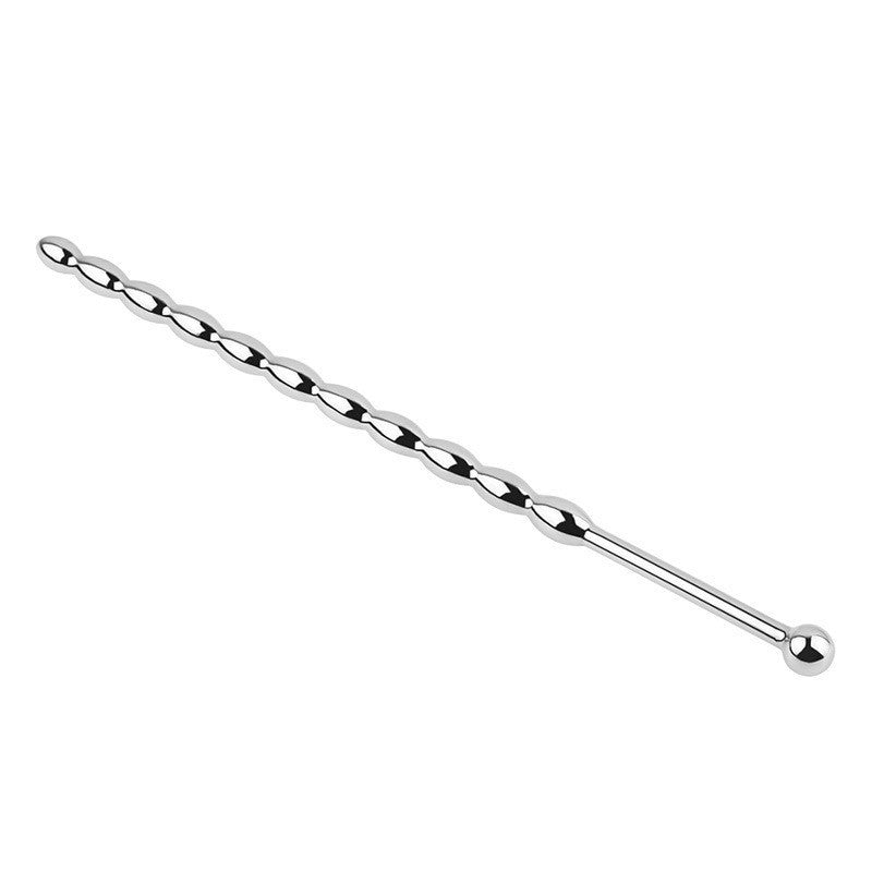 Stainless Steel Urethral Sounding Plug with Gourd Beads Metal Urethral Dilator for Men Advanced Masturbation Expansion Kit 903