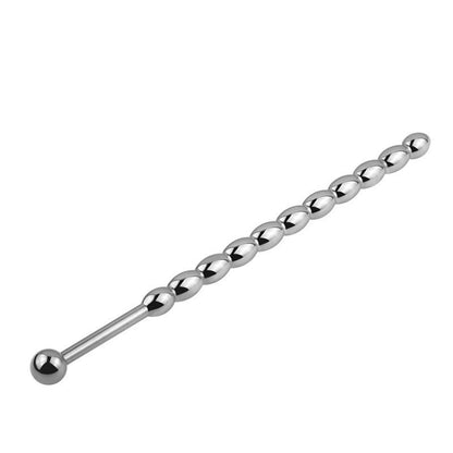Stainless Steel Urethral Sounding Plug with Gourd Beads Metal Urethral Dilator for Men Advanced Masturbation Expansion Kit 903