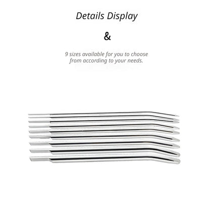 Premium 304 Stainless Steel Urethral Sounding Rod Metal Penis Plug Dilator for Men Adult Sensual Play Stretching Expansion and Masturbation Enhancement