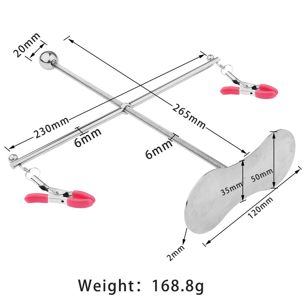Stainless Steel Nipple Clamps for Women Adjustable Rotating Stretching Adult Toys Sensual BDSM Play