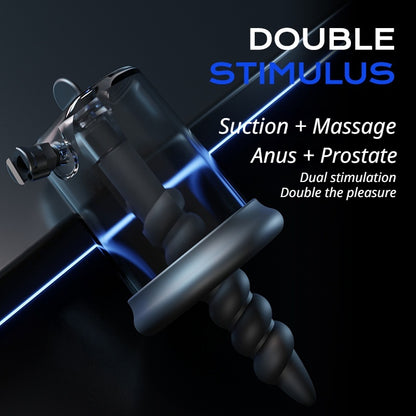 Advanced Anal Sex Toy for Men Rechargeable Waterproof Prostate Stimulator with Remote and Vibration Modes for Powerful Orgasms