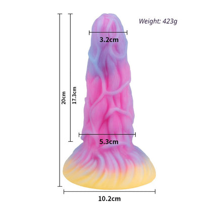 Glow in The Dark Platinum Silicone Dildo for Women Adult Sex Toys Extra Large Realistic Penis Vibrator for G Spot Clitoral Stimulation
