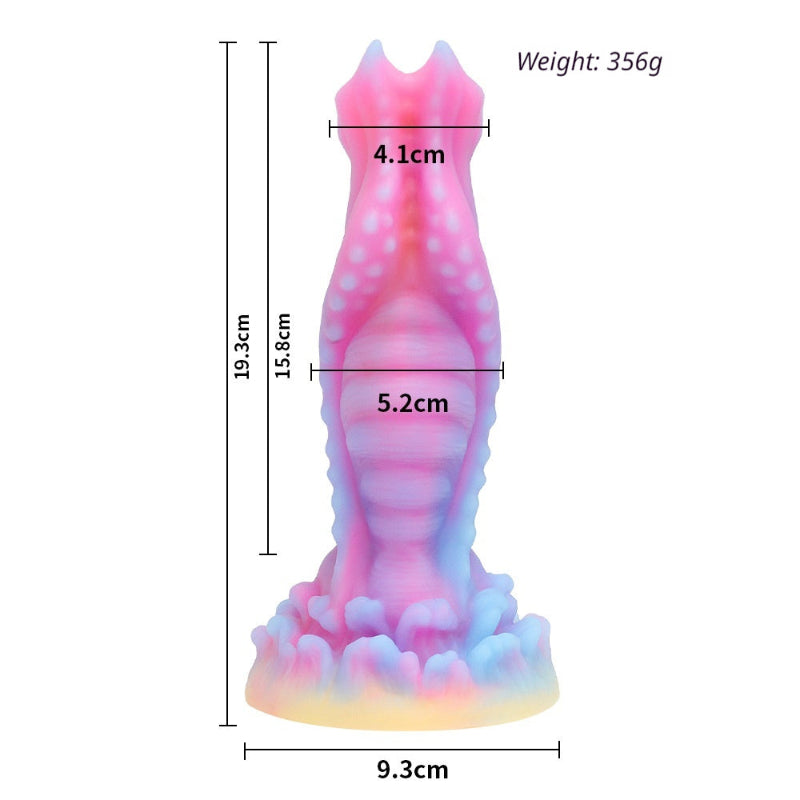 Glow in The Dark Platinum Silicone Dildo for Women Adult Sex Toys Extra Large Realistic Penis Vibrator for G Spot Clitoral Stimulation