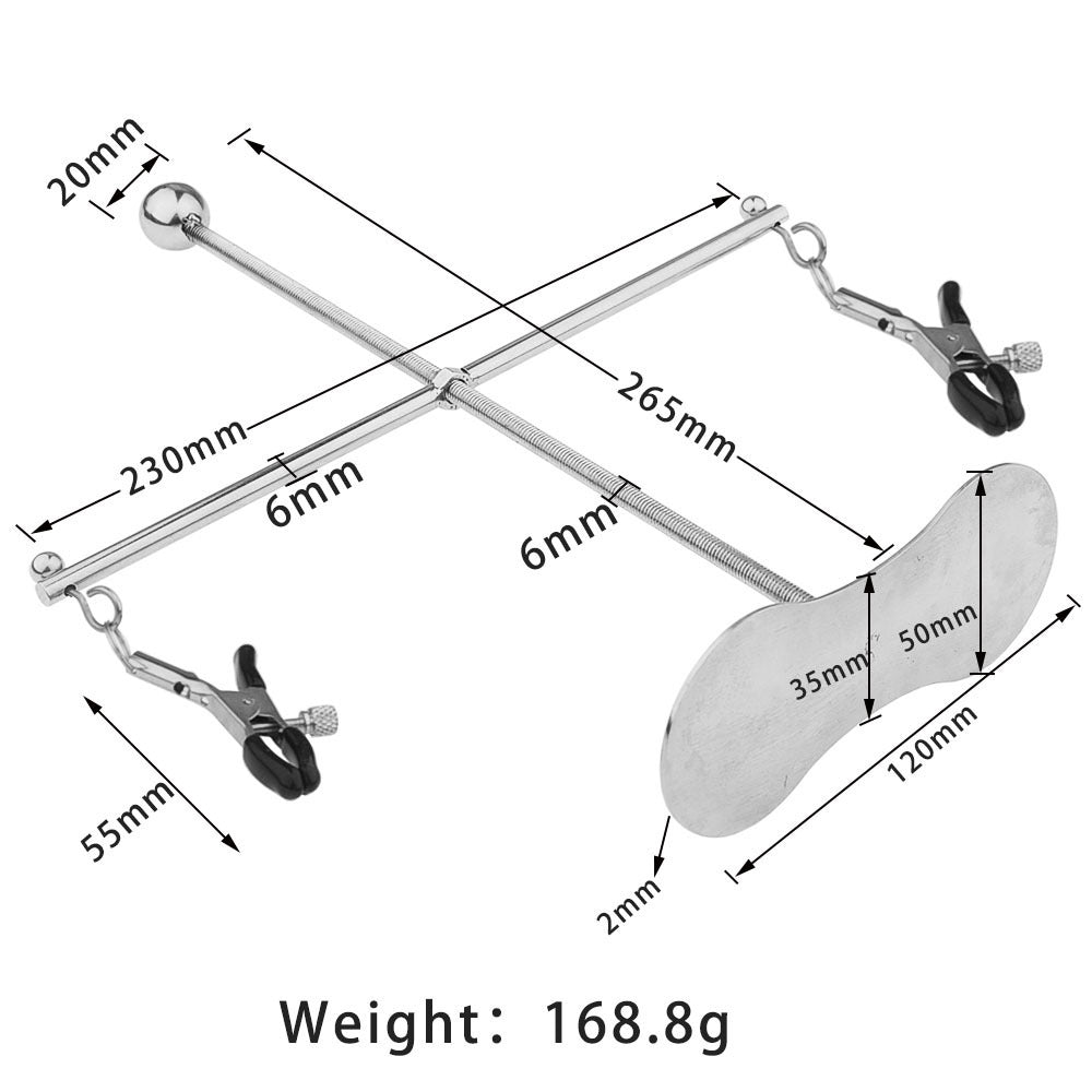 Stainless Steel Nipple Clamps for Women Adjustable Rotating Stretching Adult Toys Sensual BDSM Play
