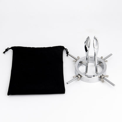 Metal Anal Expander for Men and Women SM Play Advanced Stainless Steel Butt Plug Kit with Vaginal Speculum Adult Sensual Toys