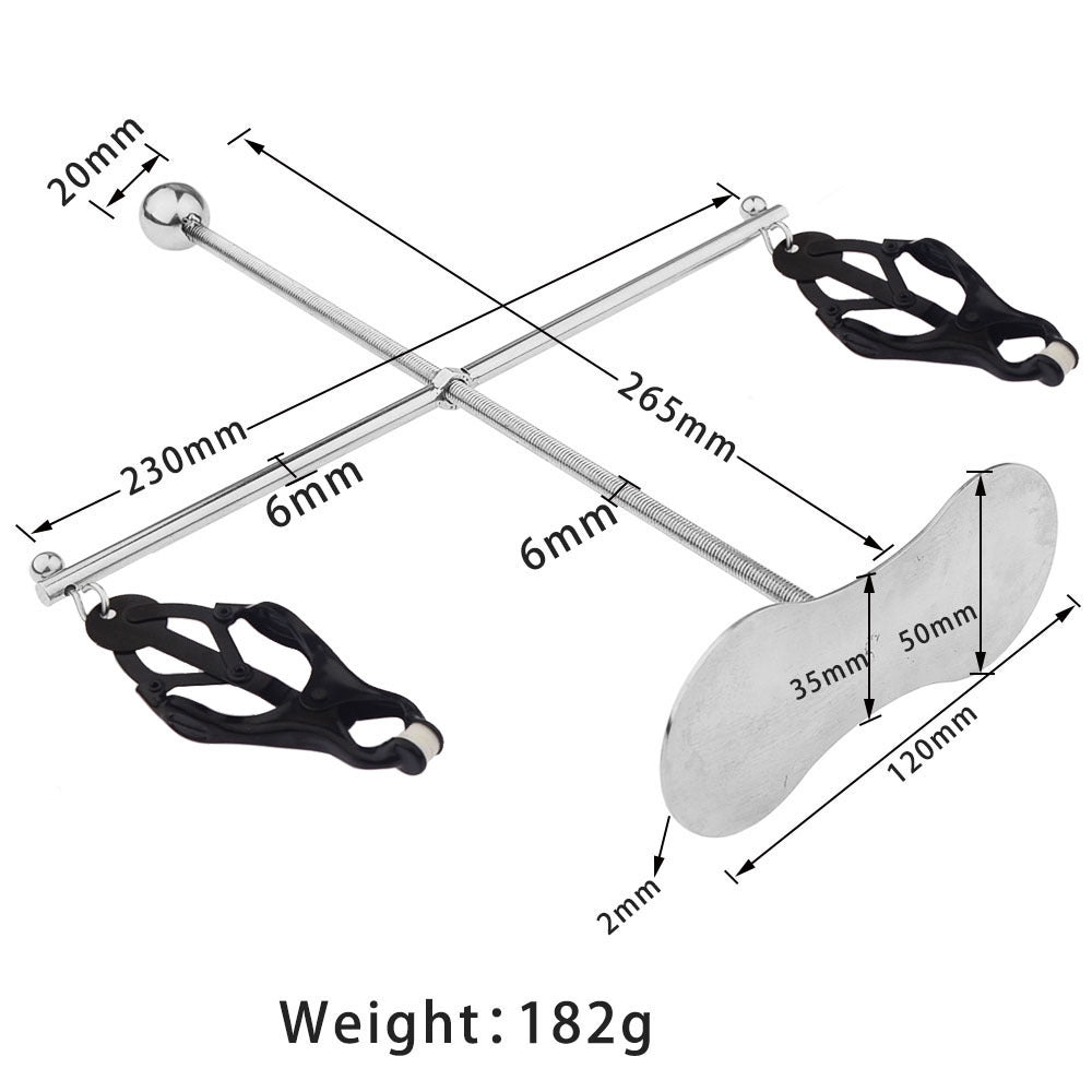 Stainless Steel Nipple Clamps for Women Adjustable Rotating Stretching Adult Toys Sensual BDSM Play