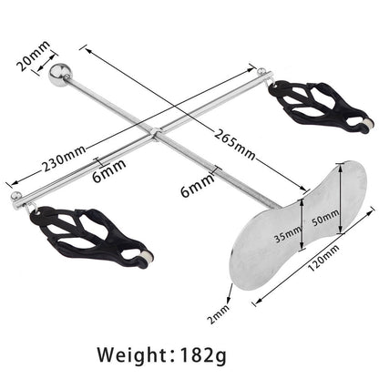 Stainless Steel Nipple Clamps for Women Adjustable Rotating Stretching Adult Toys Sensual BDSM Play