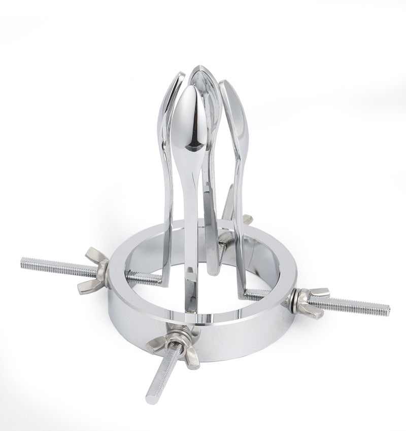 Metal Anal Expander for Men and Women SM Play Advanced Stainless Steel Butt Plug Kit with Vaginal Speculum Adult Sensual Toys