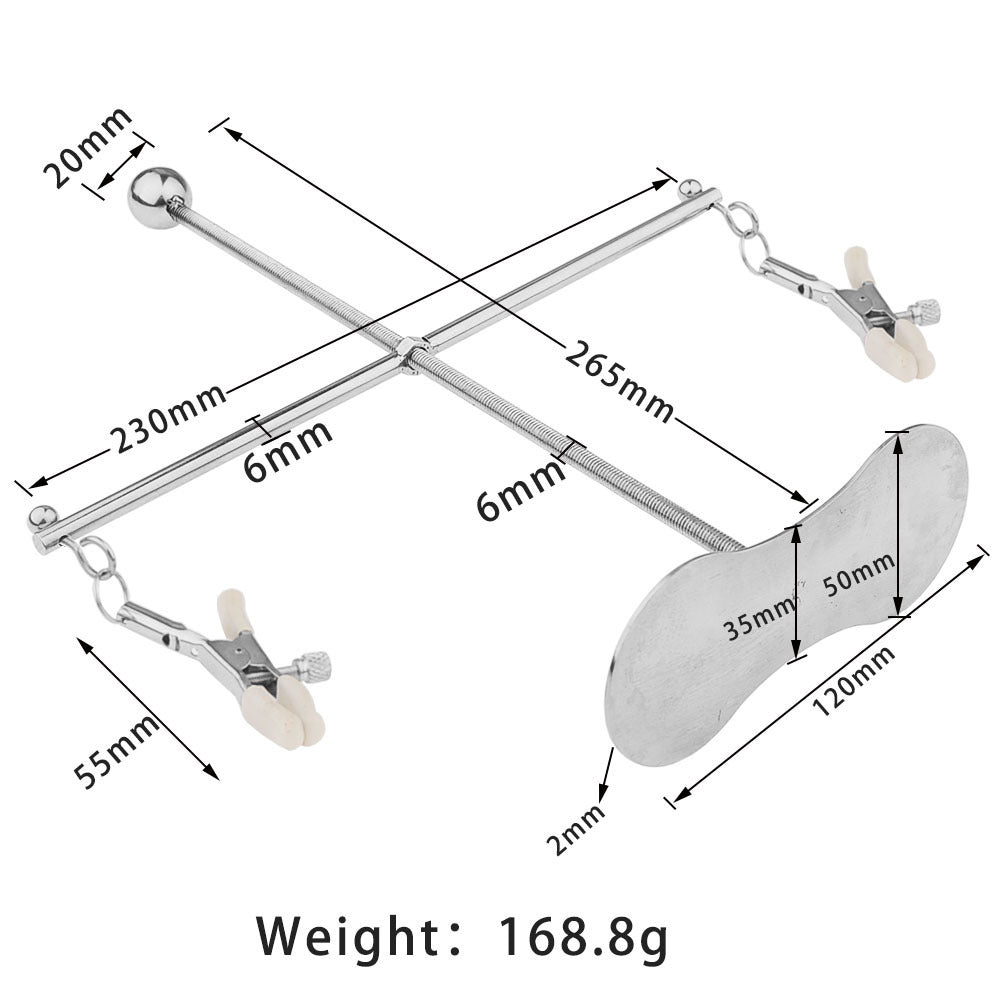 Stainless Steel Nipple Clamps for Women Adjustable Rotating Stretching Adult Toys Sensual BDSM Play