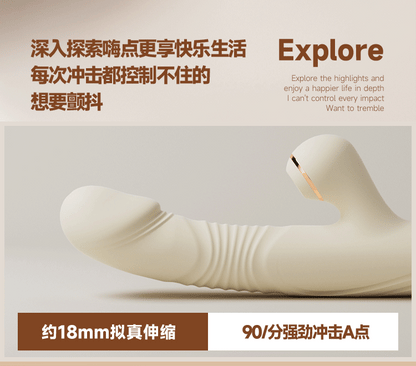 Woman Vibrator Powerful G Spot Clitoral Stimulator Rechargeable Waterproof Silicone Adult Sex Toys for Women Couples Pleasure Masturbation Massager with 10 Vibration Modes