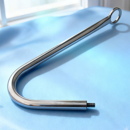 Premium Anal Hook Kit Stainless Steel Detachable Anal Hook with 3 Replaceable Hook Sizes for BDSM Sensation Play and Beginner Exploration