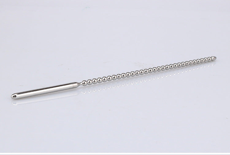 Male Urethral Sounding Kit Long Silicone Metal Penis Plug Stretcher for SM Play and Advanced Sensation