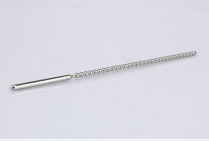 Male Urethral Sounding Kit Long Silicone Metal Penis Plug Stretcher for SM Play and Advanced Sensation