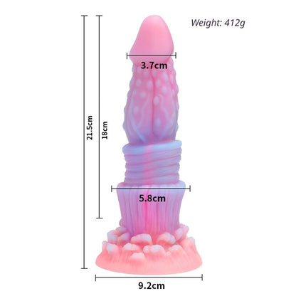 Glow in The Dark Platinum Silicone Dildo for Women Adult Sex Toys Extra Large Realistic Penis Vibrator for G Spot Clitoral Stimulation