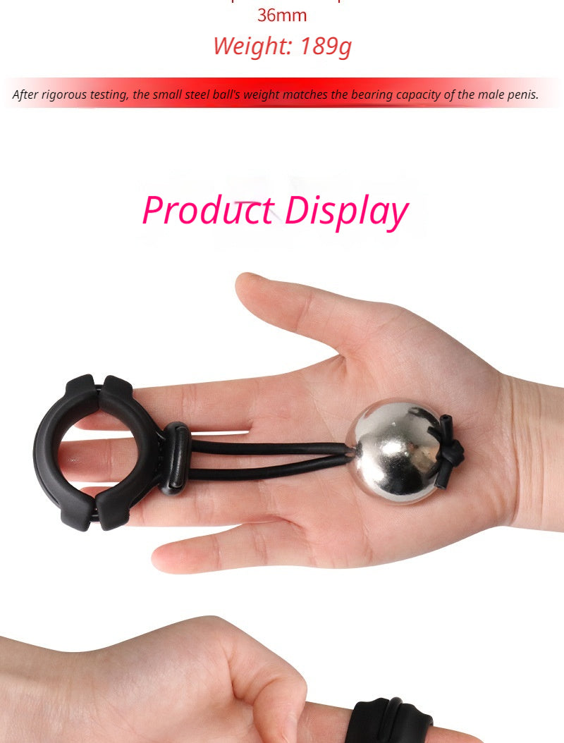 Premium Weighted Penis Ring Men's Cock Ring for Erection Support Endurance Training and Sexual Performance Enhancer Adult Sex Toy for Intimacy