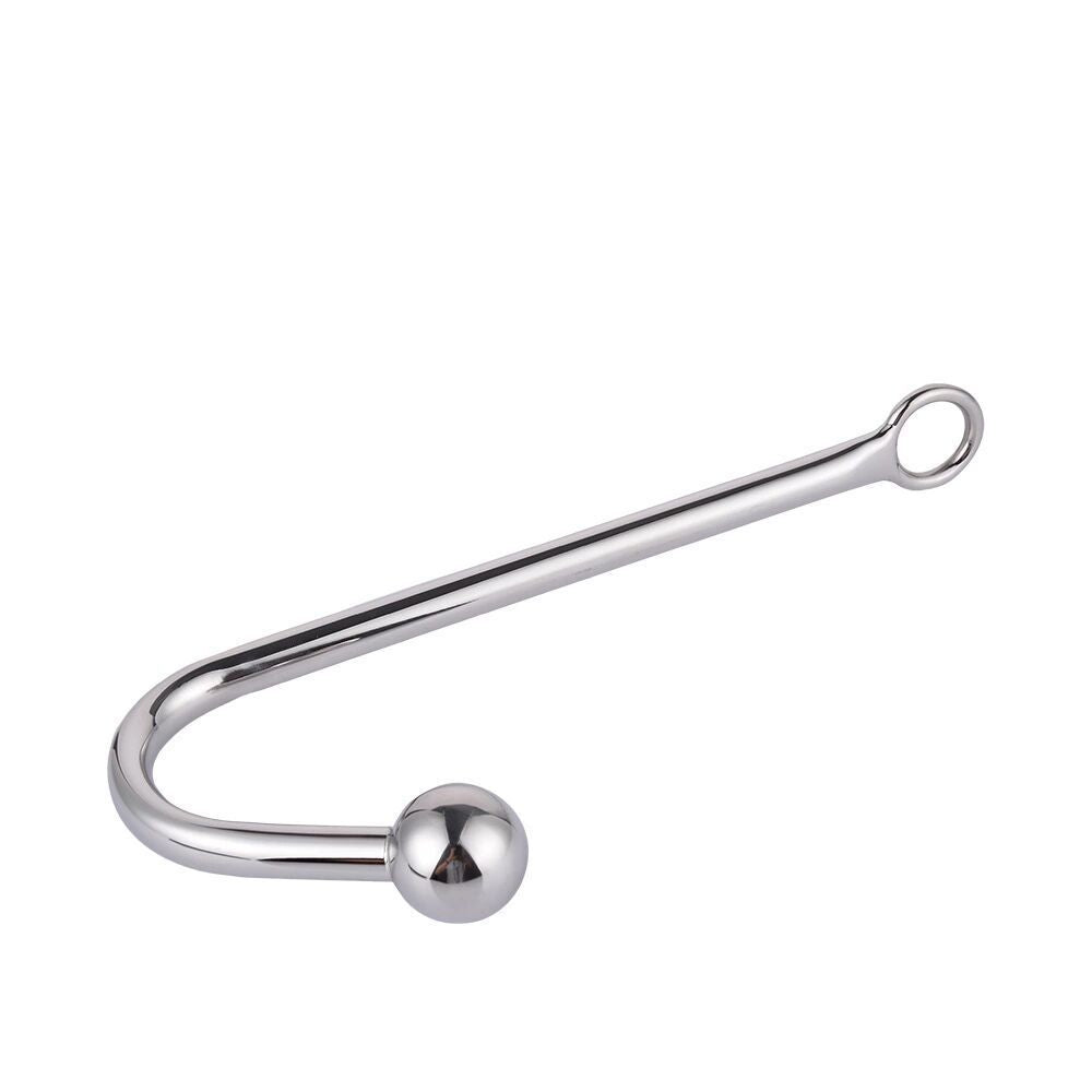 Stainless Steel Anal Hook Adult Toy Metal BDSM Sex Tool for Men Women with Single Ball Design Sensual Play and Beginner Safe Premium Quality