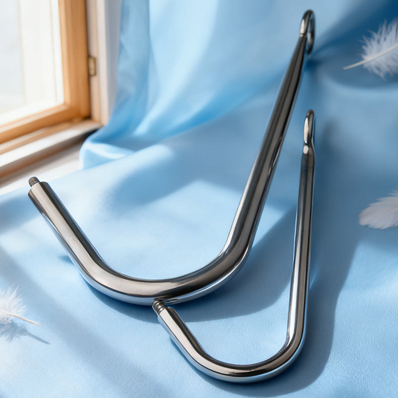 Premium Anal Hook Kit Stainless Steel Detachable Anal Hook with 3 Replaceable Hook Sizes for BDSM Sensation Play and Beginner Exploration