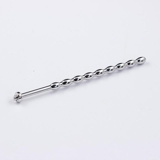 Stainless Steel Urethral Sounding Plug with Gourd Beads Metal Urethral Dilator for Men Advanced Masturbation Expansion Kit 903