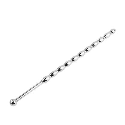 Stainless Steel Urethral Sounding Plug with Gourd Beads Metal Urethral Dilator for Men Advanced Masturbation Expansion Kit 903