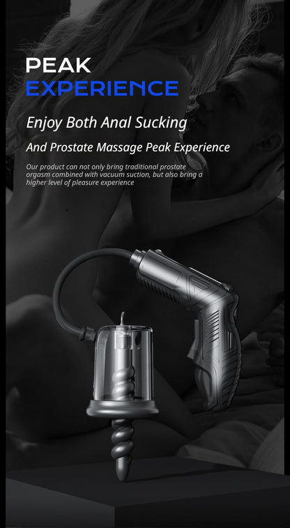 Advanced Anal Sex Toy for Men Rechargeable Waterproof Prostate Stimulator with Remote and Vibration Modes for Powerful Orgasms