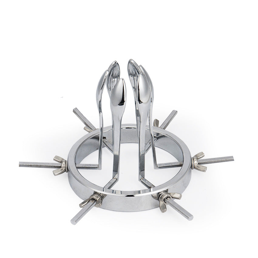 Metal Anal Expander for Men and Women SM Play Advanced Stainless Steel Butt Plug Kit with Vaginal Speculum Adult Sensual Toys