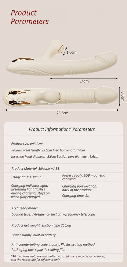 Woman Vibrator Powerful G Spot Clitoral Stimulator Rechargeable Waterproof Silicone Adult Sex Toys for Women Couples Pleasure Masturbation Massager with 10 Vibration Modes