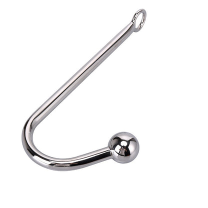 Stainless Steel Anal Hook Adult Toy Metal BDSM Sex Tool for Men Women with Single Ball Design Sensual Play and Beginner Safe Premium Quality