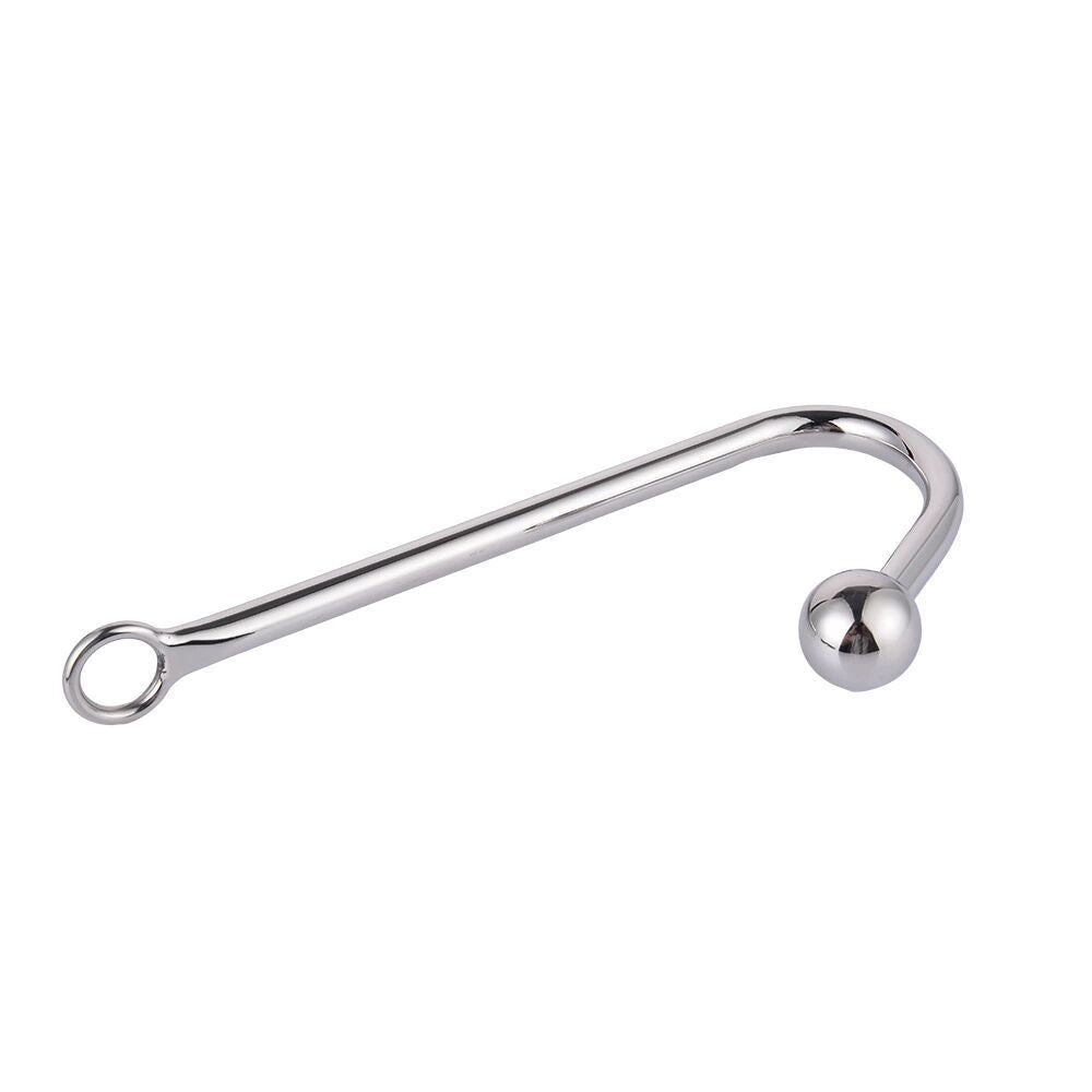 Stainless Steel Anal Hook Adult Toy Metal BDSM Sex Tool for Men Women with Single Ball Design Sensual Play and Beginner Safe Premium Quality