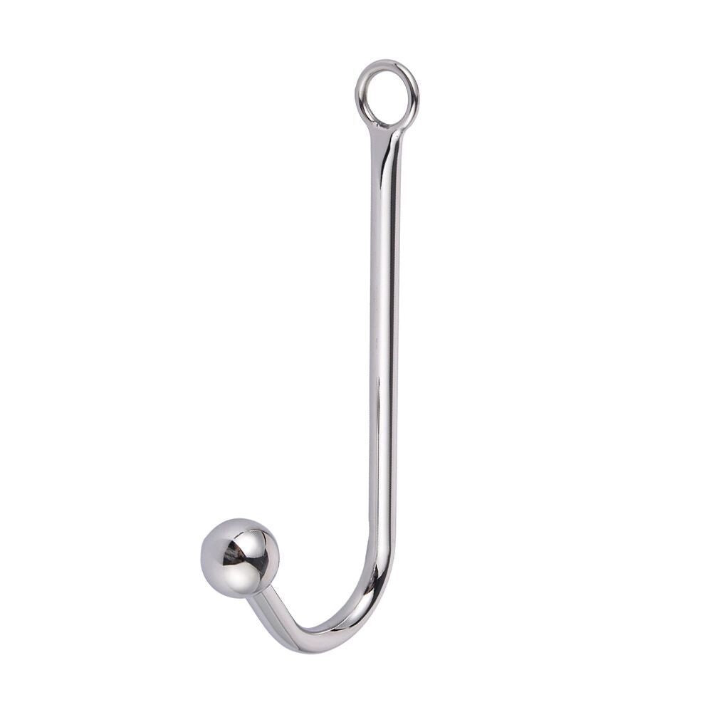 Stainless Steel Anal Hook Adult Toy Metal BDSM Sex Tool for Men Women with Single Ball Design Sensual Play and Beginner Safe Premium Quality