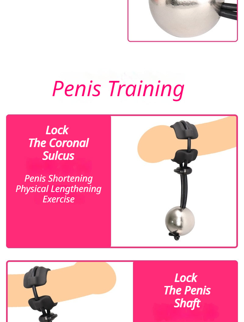 Premium Weighted Penis Ring Men's Cock Ring for Erection Support Endurance Training and Sexual Performance Enhancer Adult Sex Toy for Intimacy