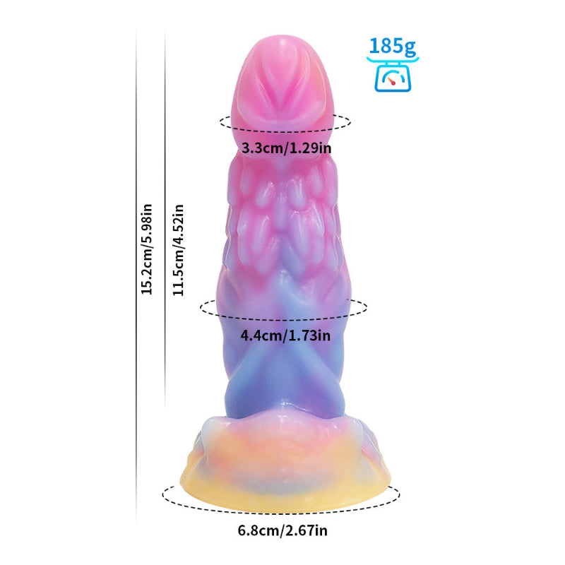 Glow in The Dark Platinum Silicone Dildo for Women Adult Sex Toys Extra Large Realistic Penis Vibrator for G Spot Clitoral Stimulation