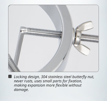 Metal Anal Expander for Men and Women SM Play Advanced Stainless Steel Butt Plug Kit with Vaginal Speculum Adult Sensual Toys