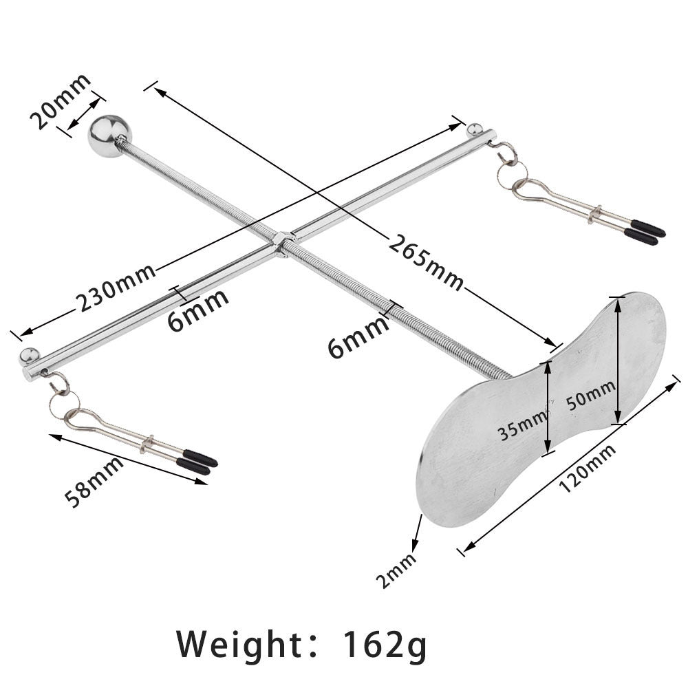 Stainless Steel Nipple Clamps for Women Adjustable Rotating Stretching Adult Toys Sensual BDSM Play