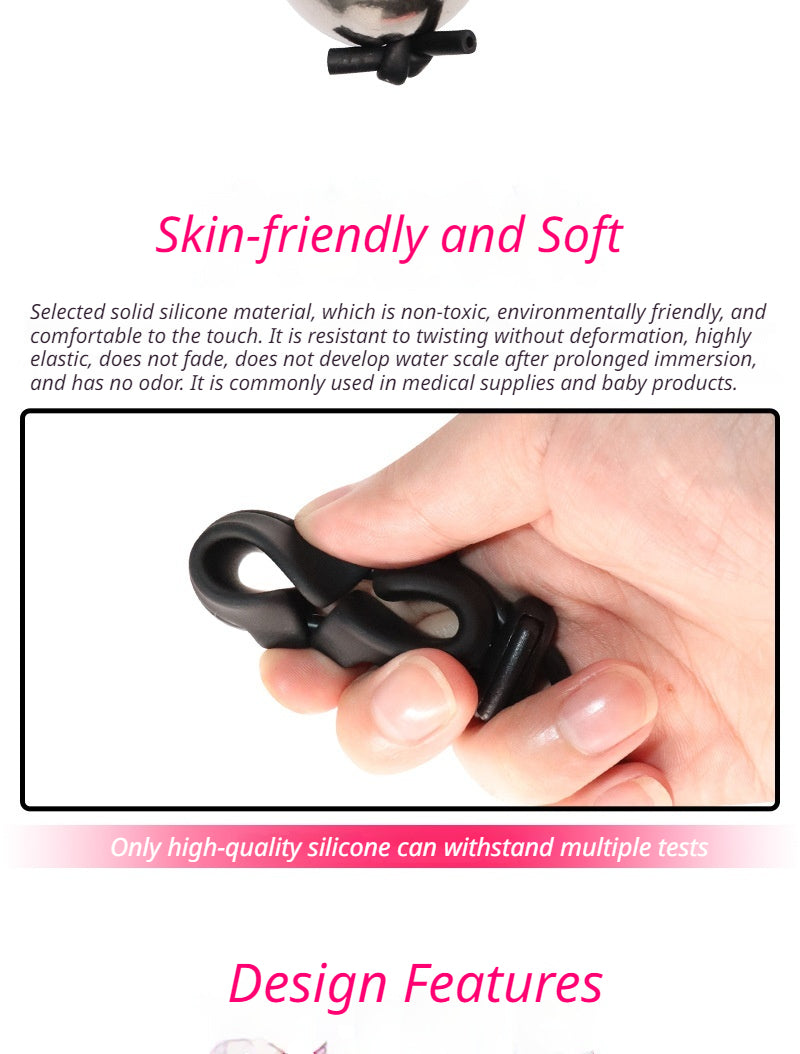 Premium Weighted Penis Ring Men's Cock Ring for Erection Support Endurance Training and Sexual Performance Enhancer Adult Sex Toy for Intimacy