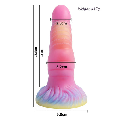 Glow in The Dark Platinum Silicone Dildo for Women Adult Sex Toys Extra Large Realistic Penis Vibrator for G Spot Clitoral Stimulation