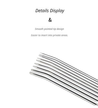 Premium 304 Stainless Steel Urethral Sounding Rod Metal Penis Plug Dilator for Men Adult Sensual Play Stretching Expansion and Masturbation Enhancement