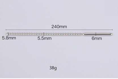 Male Urethral Sounding Kit Long Silicone Metal Penis Plug Stretcher for SM Play and Advanced Sensation
